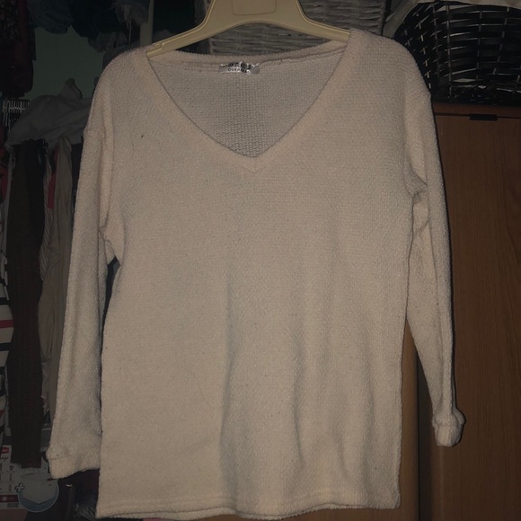 White Knit Sweater - Picture 1 of 2